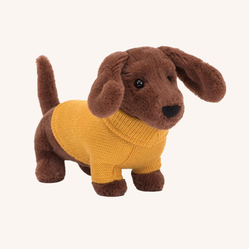 Sweater Sausage Dog Yellow