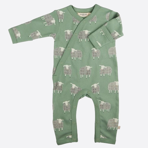 Kimono Romper Sheep – Basil