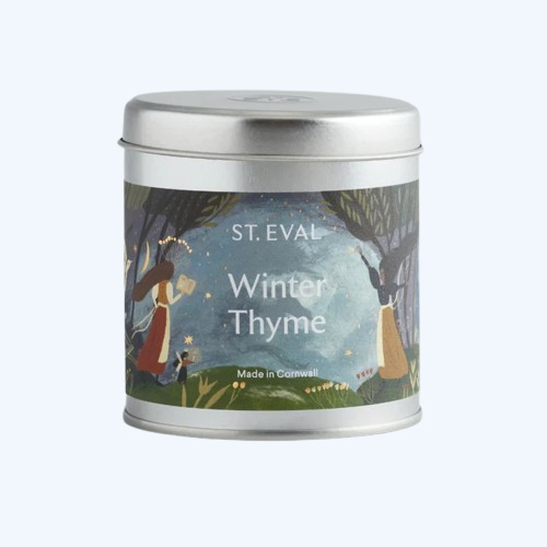 Winter Thyme Scented Christmas Tin Candle