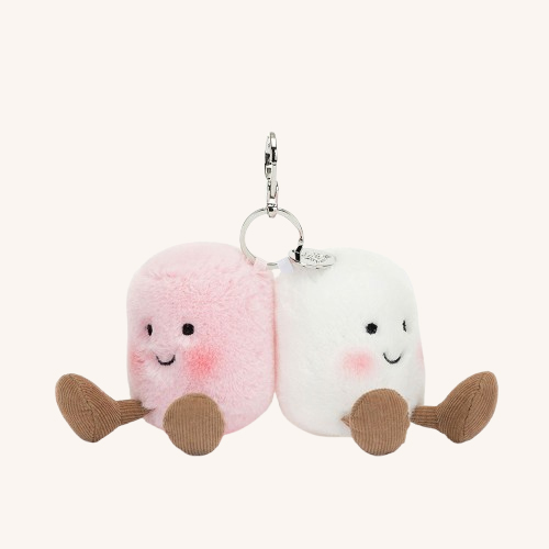 Amuseable Pair of Marshmallows Bag Charm