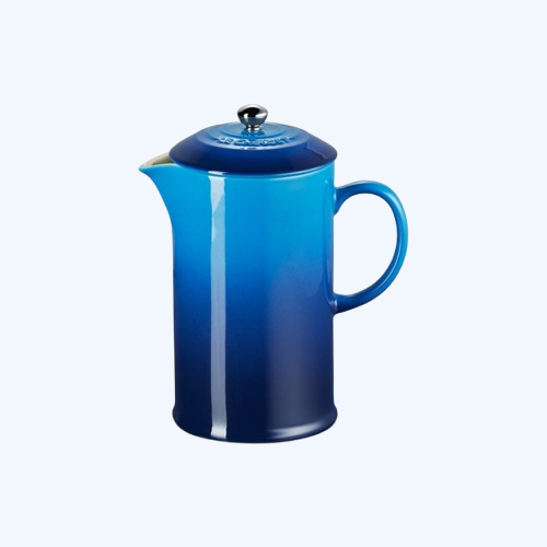 Coffee Pot & Press Azure Blue