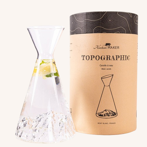 Topographic Water Carafe – Mount Blanc