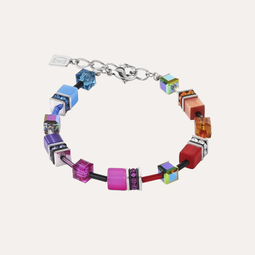 Geo Cube Bracelet Multicolour Rainbow