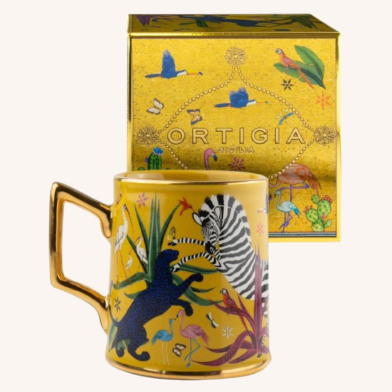 Tazza Jungle Ceramic Mug Yellow