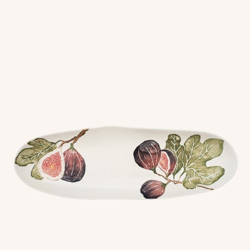 Oval Shallow Platter Fig