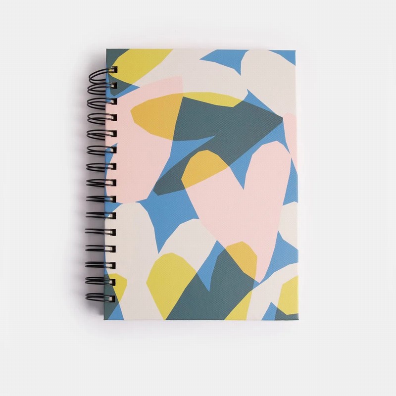 Confetti Hearts A5 Spiral Notebook