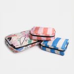Abstract Botanical & Stripe S/3 Packing Cubes