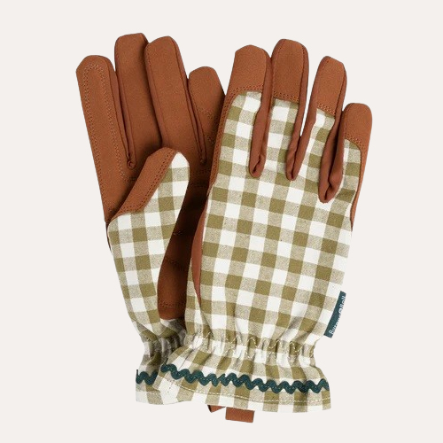 Colour Collection Gloves – Olive Gingham Check