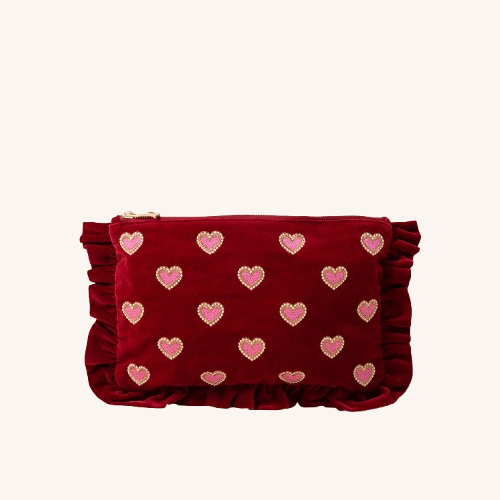 Love Hearts Rouge Velvet Everyday Pouch