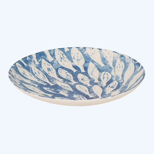 Serving Bowl Large Shoal Fish Blue