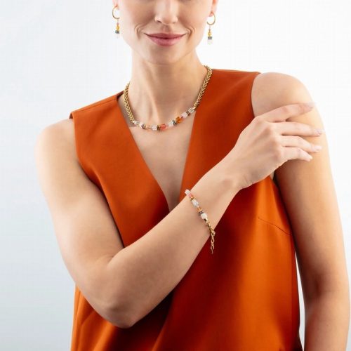 GeoCUBE® Fusion Summer Necklace Gold Sunset - Image 3