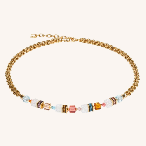GeoCUBE® Fusion Summer Necklace Gold Sunset