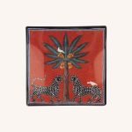 Glass Plate Mosaico Red