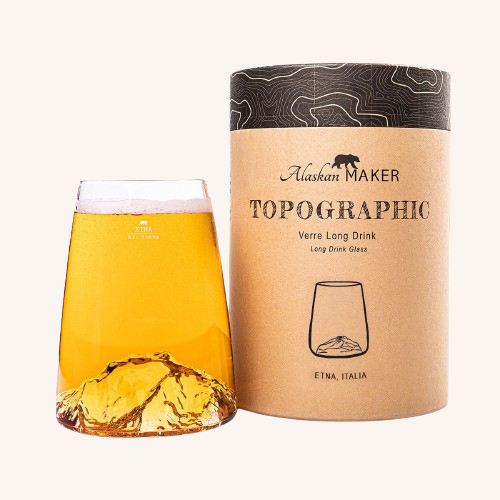 Topographic Glass – Mount Etna