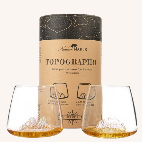 Topographic Glass S2 -Tre Cime di Lavaredo & Monte Rosa
