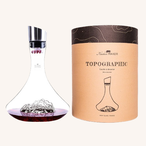 Topographic Wine Decanter – Mount Blanc