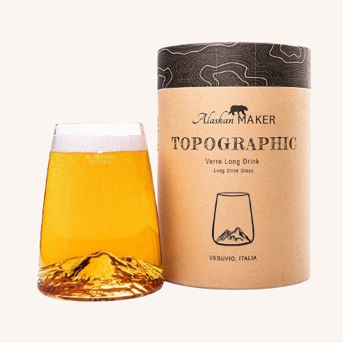 Topographic Glass – Mount Vesuvius