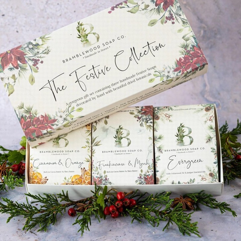 Festive Soap Gift Box