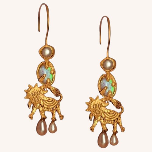 The Lion’s Flame Earrings