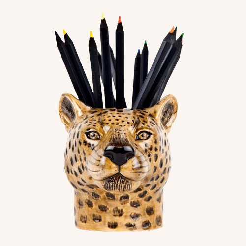 Leopard Pencil Pot