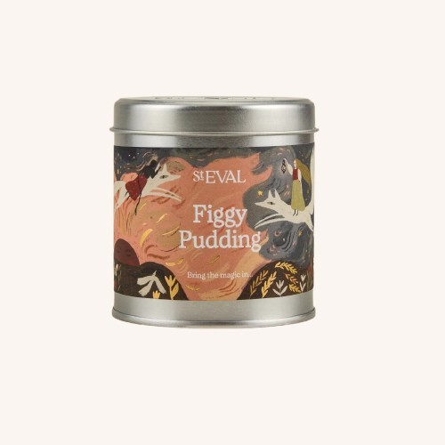 Figgy Pudding Scented Christmas Tin Candle