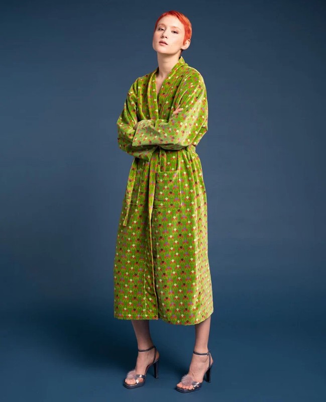 Velvet Bathrobe – Tara New Green