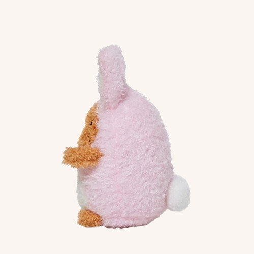 Mini Sitting Plush Toy - Pink Rabbit Ricespud - Image 4