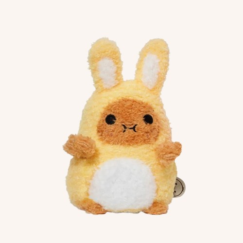 Mini Sitting Plush Toy – Yellow Rabbit Ricespud
