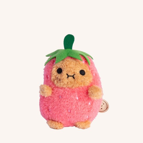Mini Sitting Plush Toy – Strawberry Ricespud