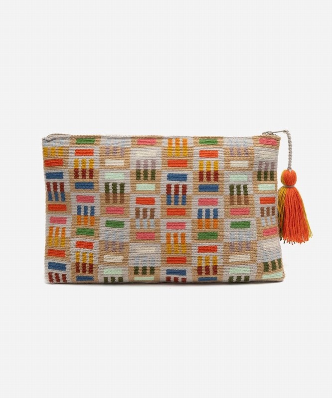 Clutch Bag Wolf Toast & Grey