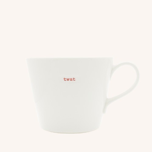 Ceramic White Mug – Twat