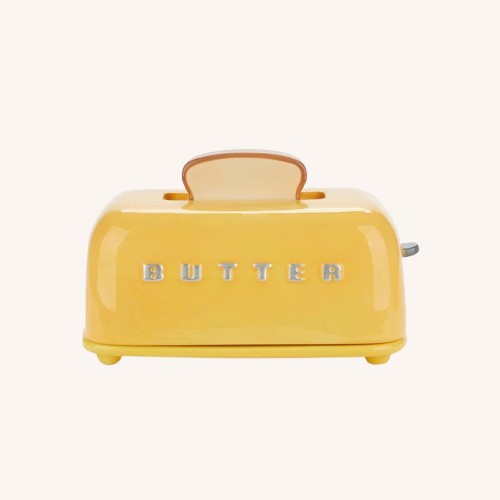 Balvi Ceramic Butter Dish - Mustard - Image 4