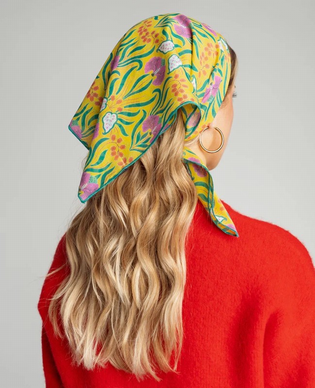 Square Scarf – Muguet Yellow