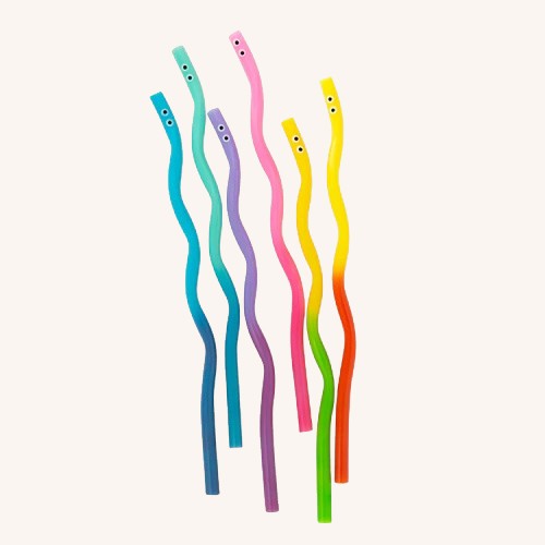 Colour Changing Worm Straws