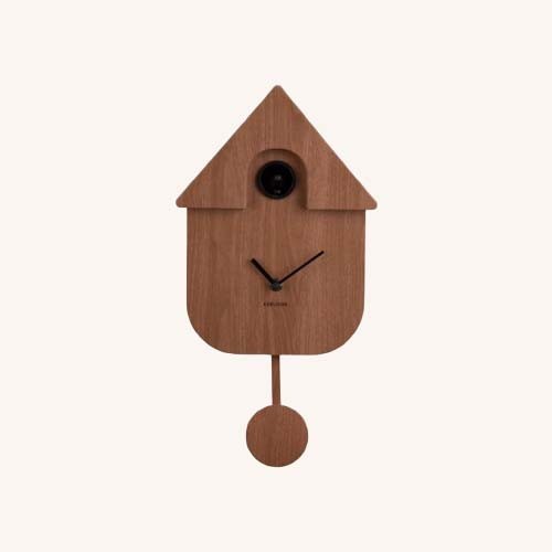 Wall Clock Modern Cuckoo – Dark Wood