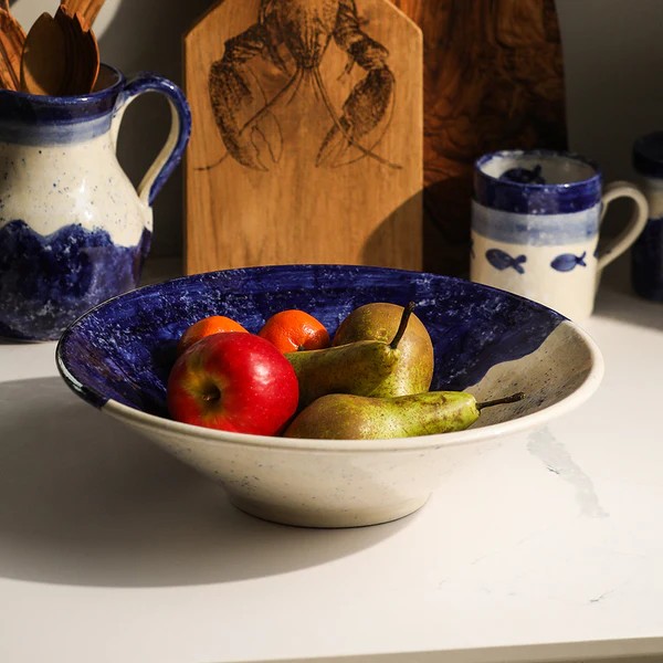 Large Ceramic Serving Bowl - Wave - Image 2