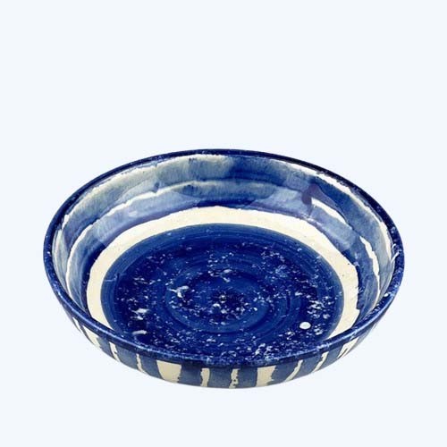 Medium Ceramic Serving Bowl – Stripe