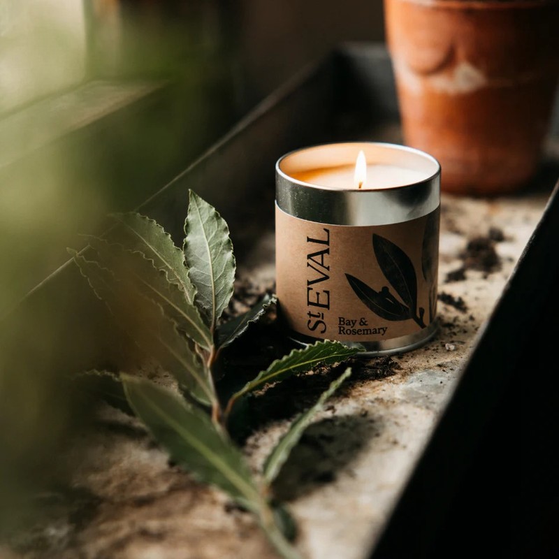 Bay and Rosemary Tin Candle - Image 2