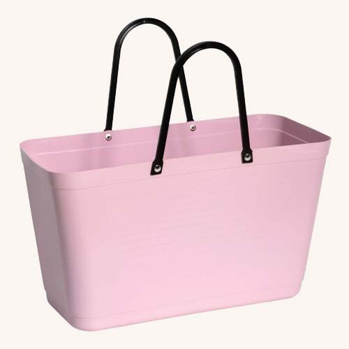 Green Plastic Large Dusky Pink Bag