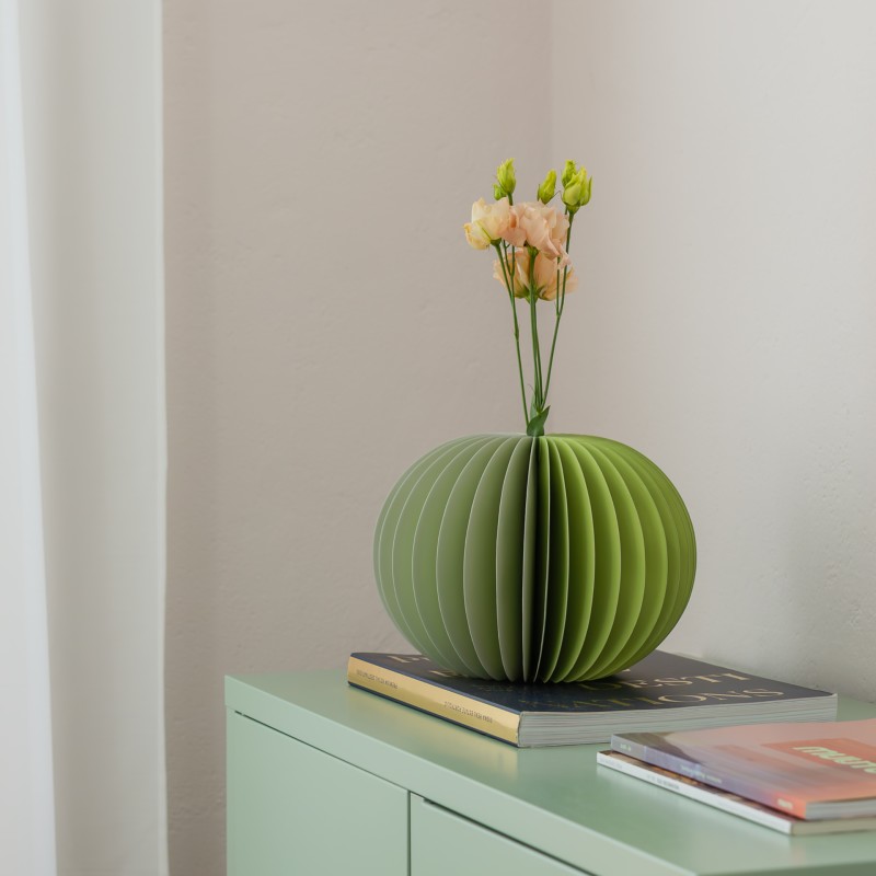 Yuki Paper Vase Sage - Image 4