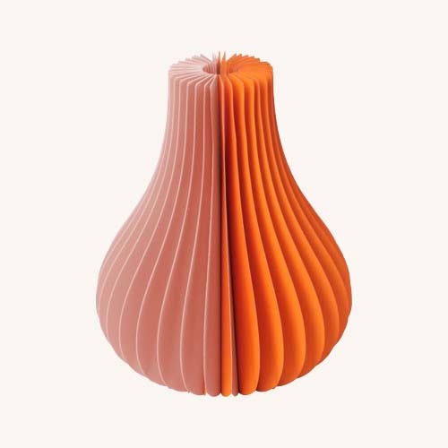 Yuki Paper Vase Orange - Image 3