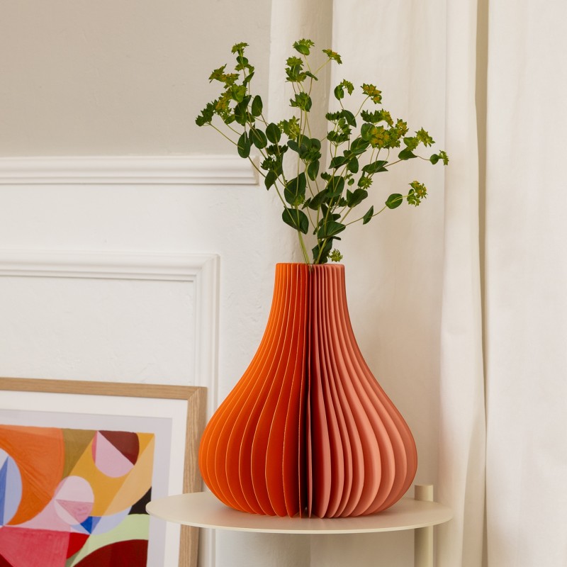 Yuki Paper Vase Orange