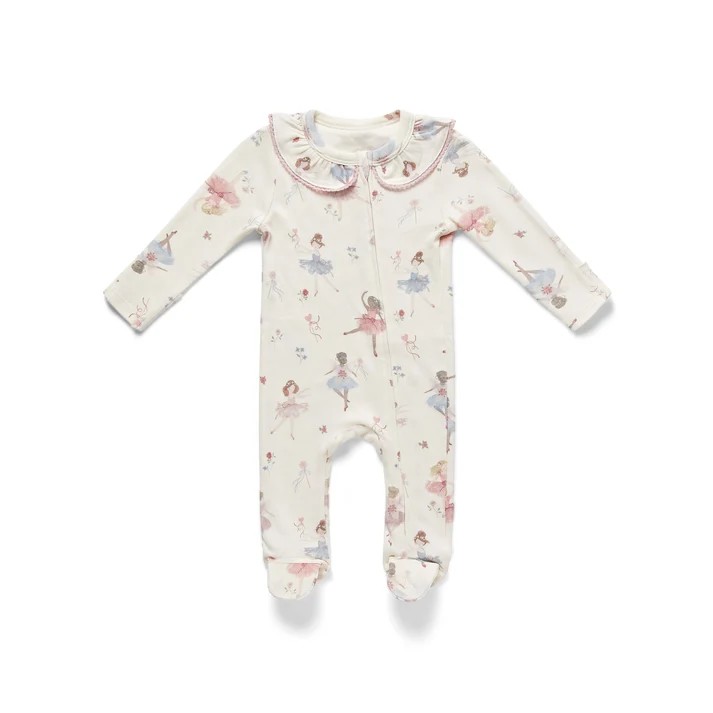 The Ballerina Frill Zip Sleepsuit