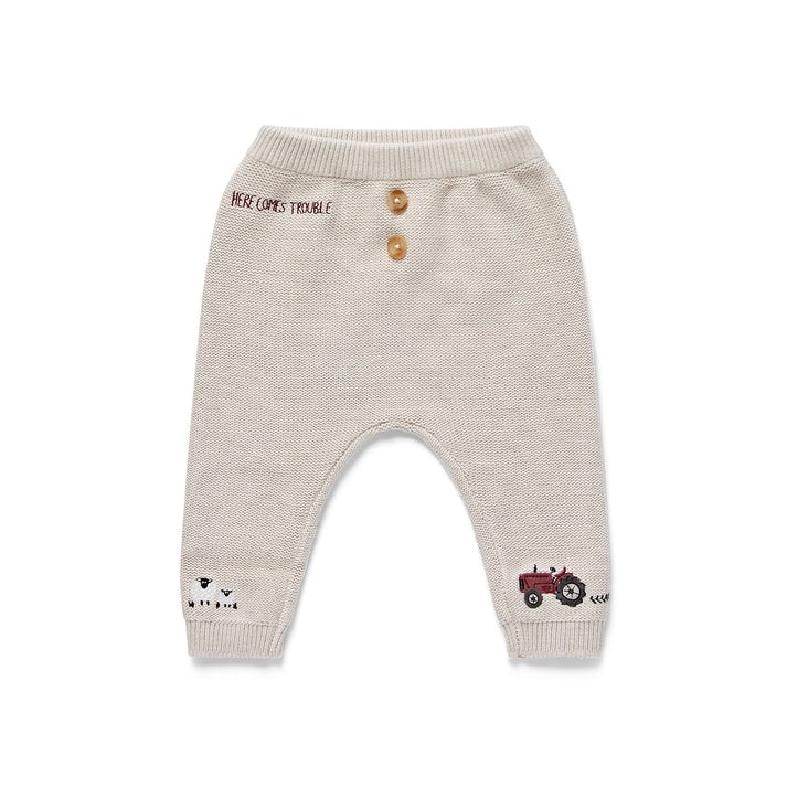On The Farm Embroidered Joggers