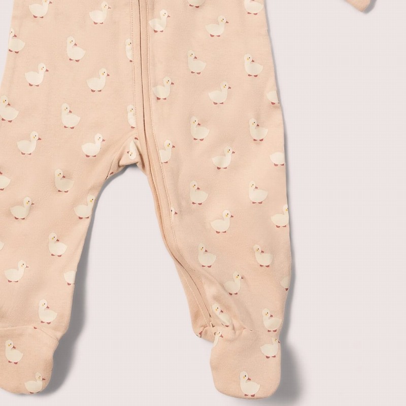 Puddle Ducks Zip Organic Babygrow - Image 3