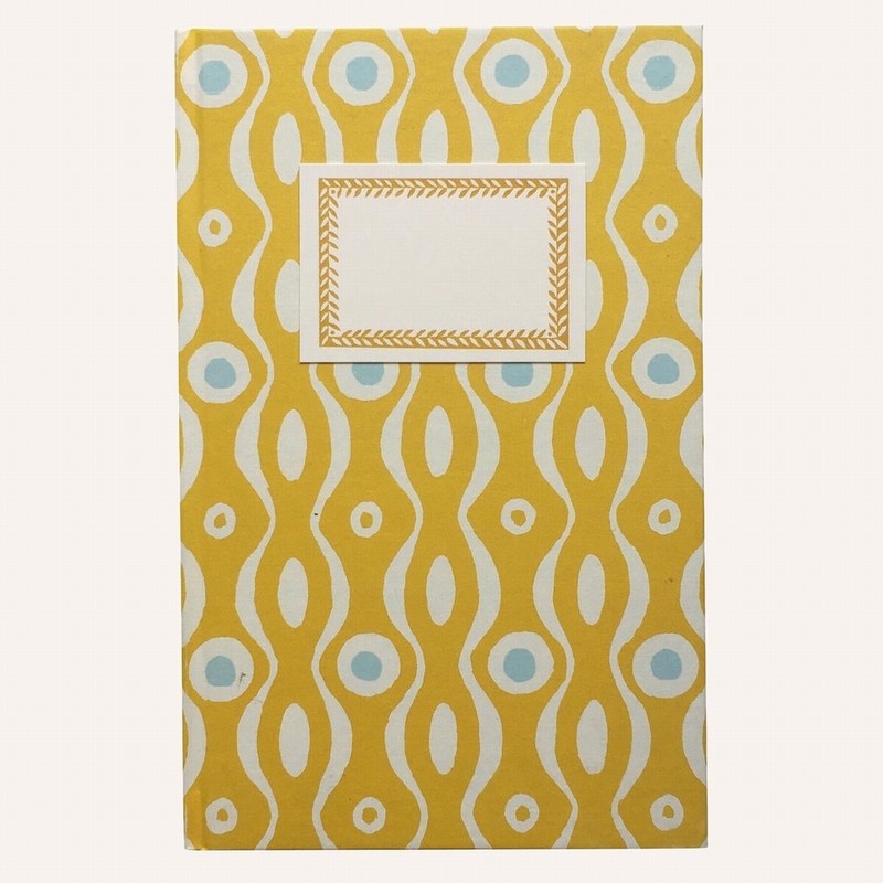 Hardback Notebook - Persephone Mustard & Turquoise - Image 2