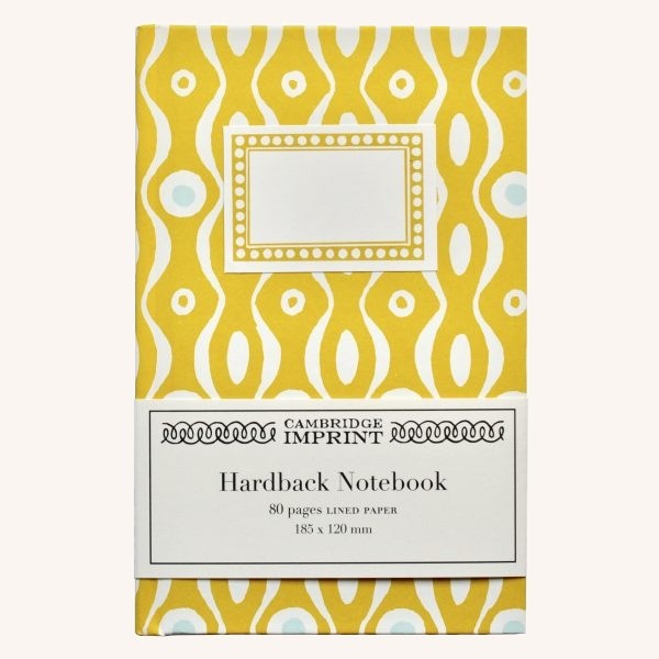 Hardback Notebook – Persephone Mustard & Turquoise