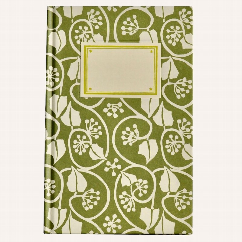 Hardback Notebook - Ivy Stripe Sage Green - Image 2