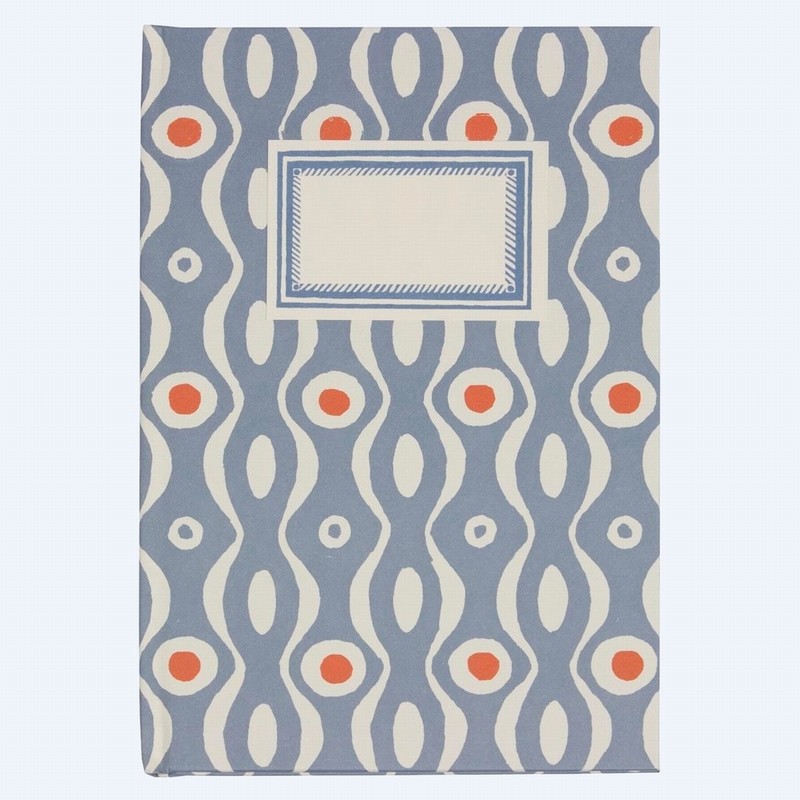 Hardback Notebook – Persephone Cornflower & Red