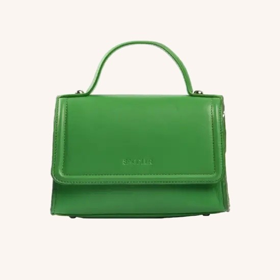 Tina Leather Handbag – Jellybean Green